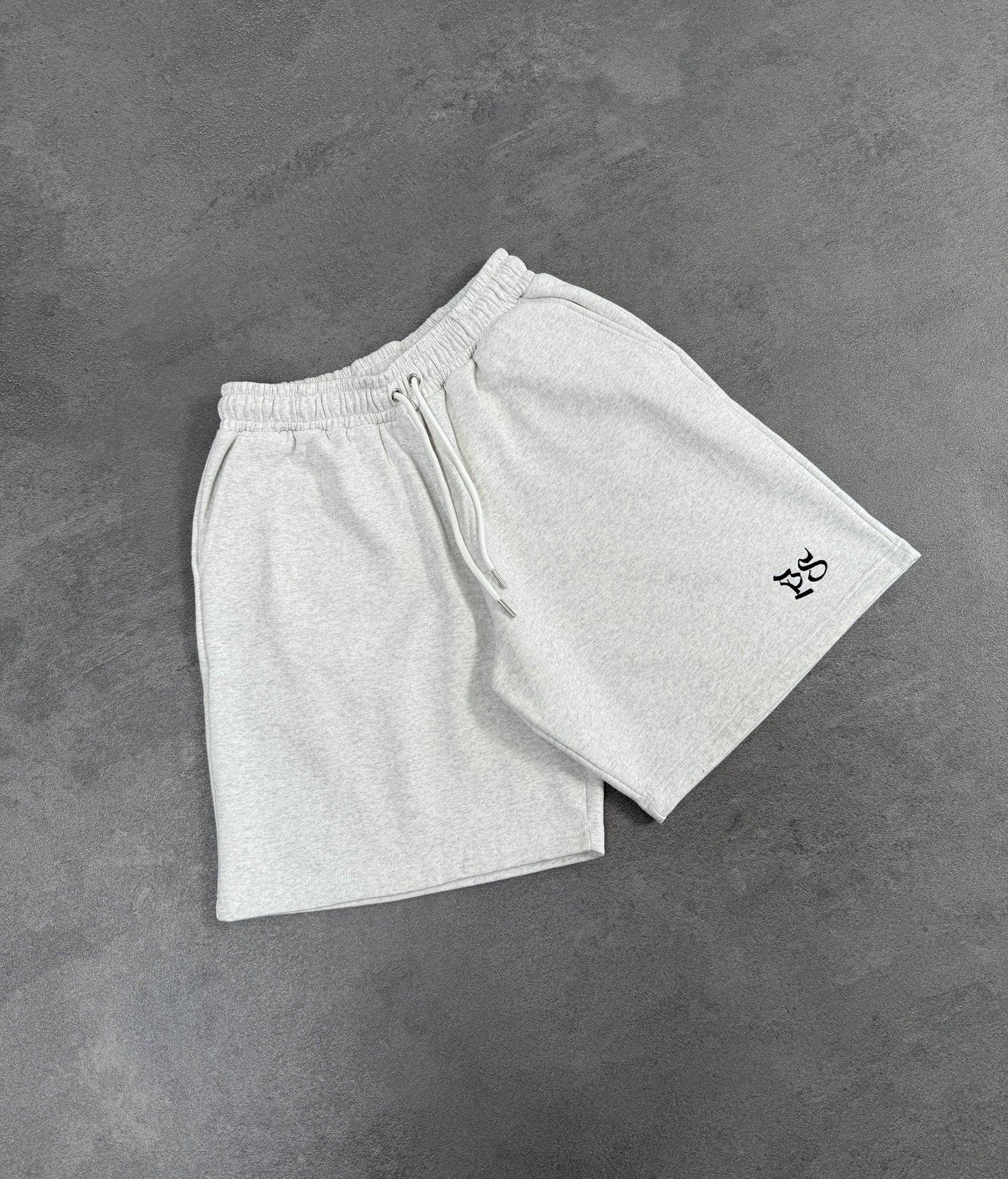 LIGHT GRAY SWEATS SHORTS