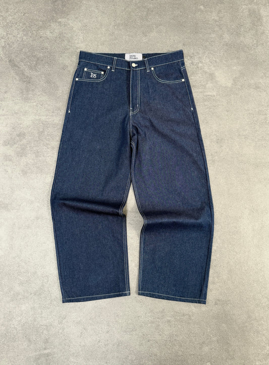 LIGHT BLUE RAW DENIM PANT