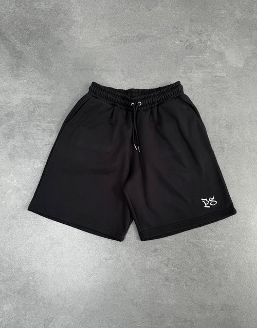 BLACK SWEATS SHORTS