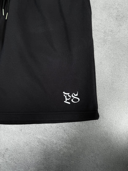 BLACK SWEATS SHORTS