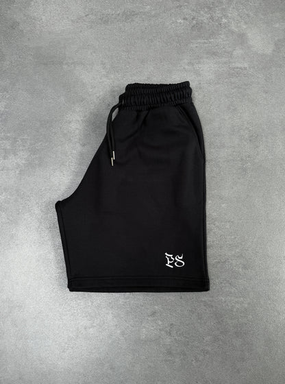 BLACK SWEATS SHORTS