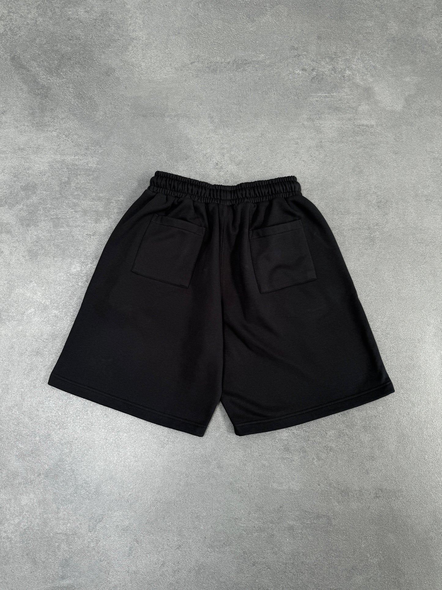 BLACK SWEATS SHORTS